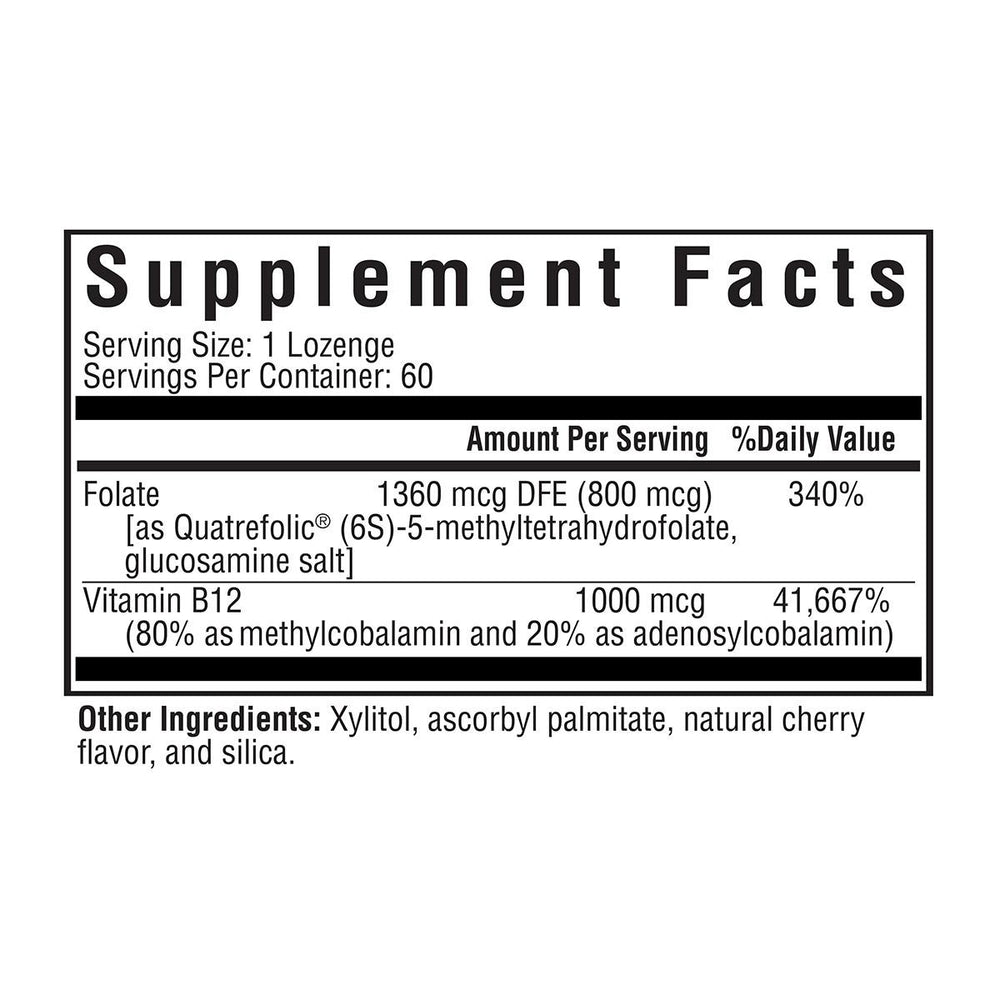 Buy Methyl B12 with L-Methylfolate | 60 Lozenges UK