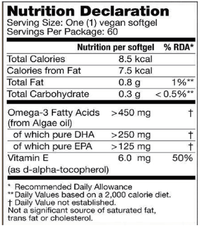 Buy Testa | Omega-3 Algae Oil EPA+DHA | 60 Soft Gels UK