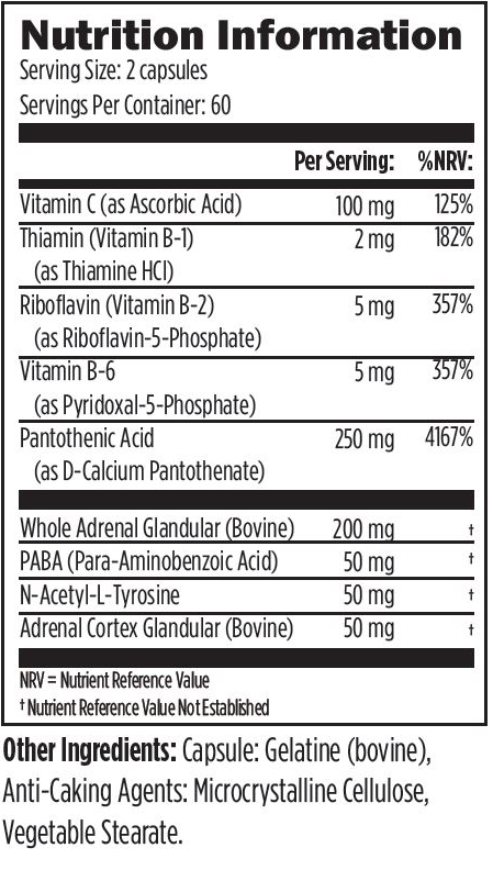 Buy Adrenal Complex | 120 Capsules | UK