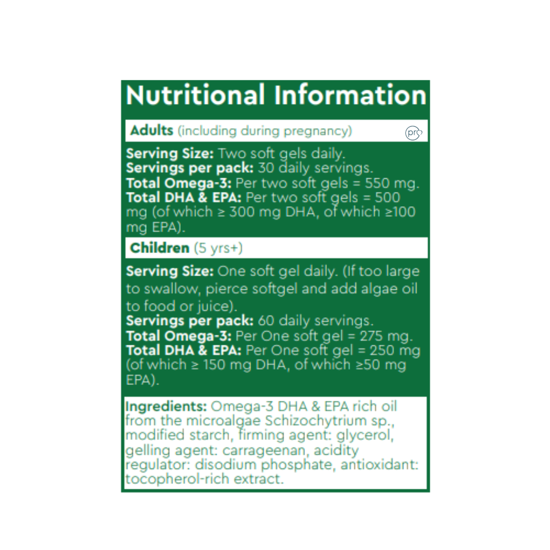 OPTIYOU Algae Omega 3 | 60 Softgels