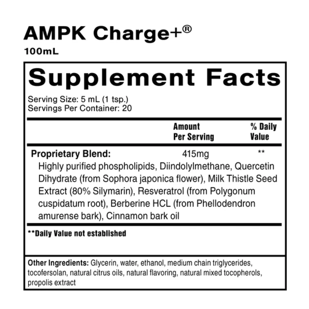 Buy AMPK Charge+ | 100ml Quicksilver Scientific UK