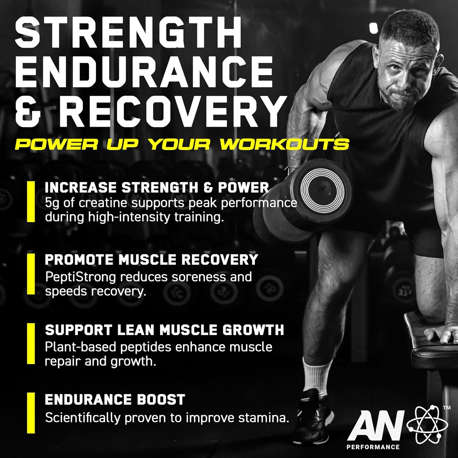 Creatine Monohydrate + Peptide - 444 grams - Applied Nutrition UK 