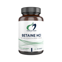 Buy Betaine HCl with Pepsin | 120 Capsule | Designs For Health UK