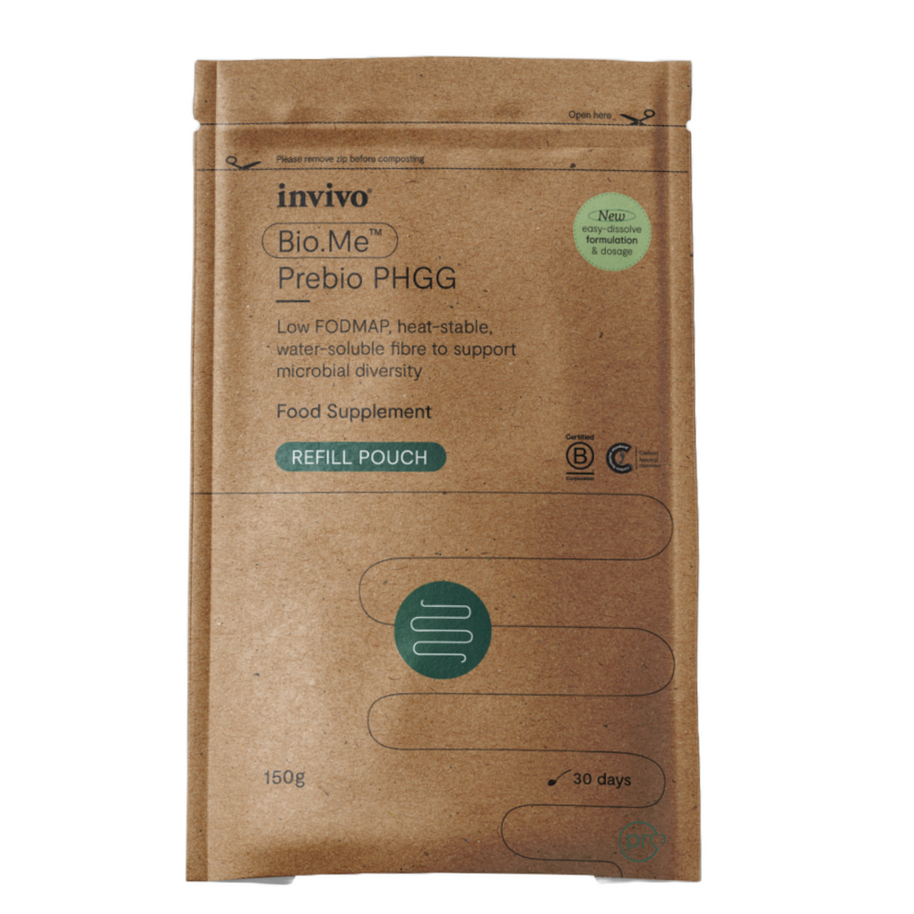 Invivo Bio.Me Prebio PHGG 150g Refill Pouch UK 