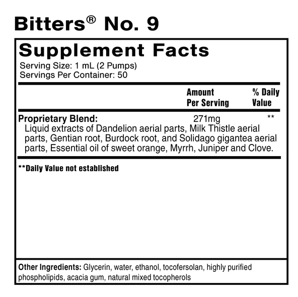 Buy Dr Shades Bitters no.9 50ml | Quicksilver Scientific UK