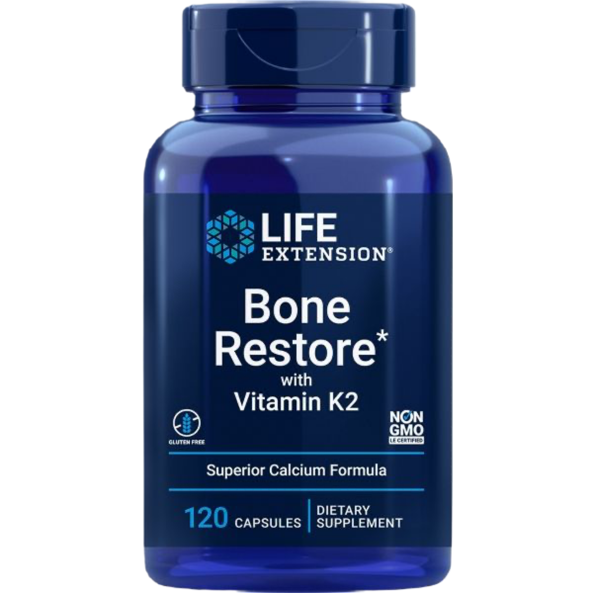 Buy Bone Restore with Vitamin K2 | 120 Capsules | Life Extension UK
