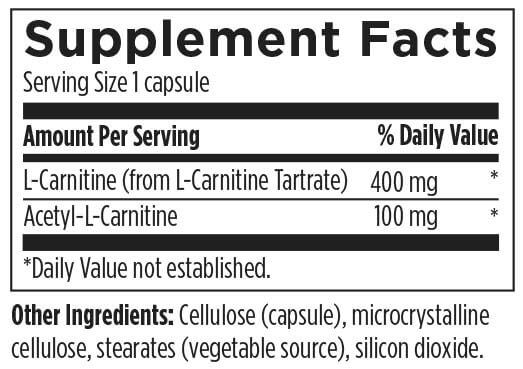 Buy Carnitine Synergy | 120 Capsules | Designs For Health | Proactive Healthcare UK