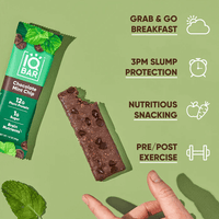 Buy Chocolate Mint Chip | 12 Plant Protein Bars | IQBAR UK