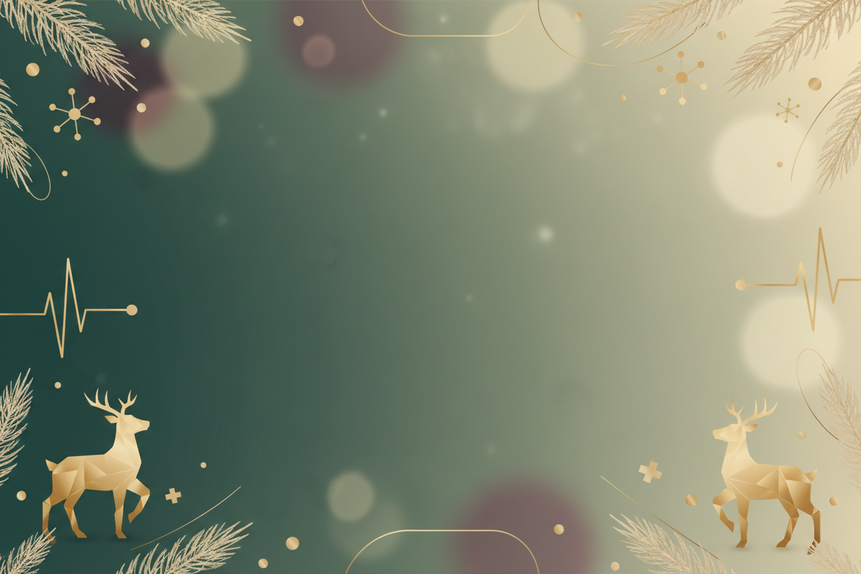 Christmas themed banner slide in our brand colours