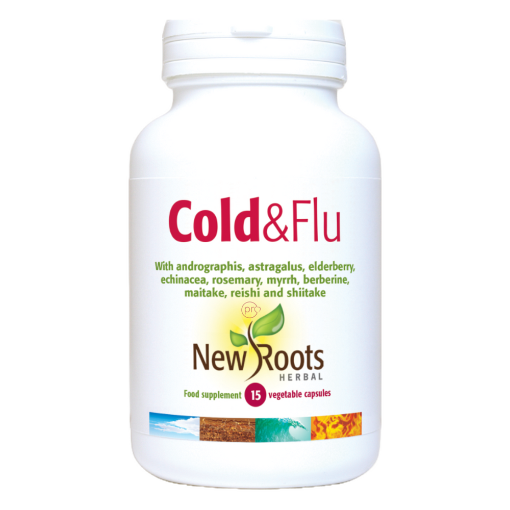 Cold and Flu 15 Capsules New Roots Herbal 