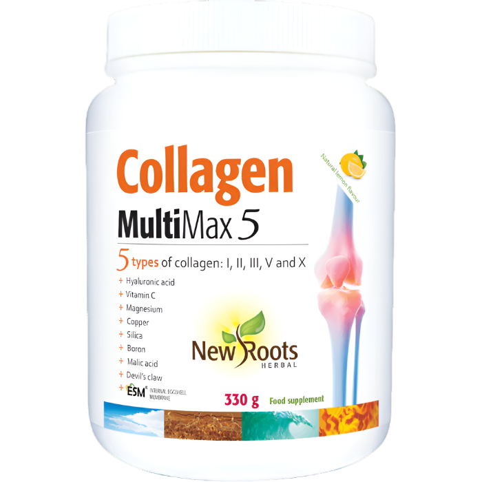 Buy Collagen Multimax 5 | (types I, II, III, V and X) | 330g New Roots Herbal
