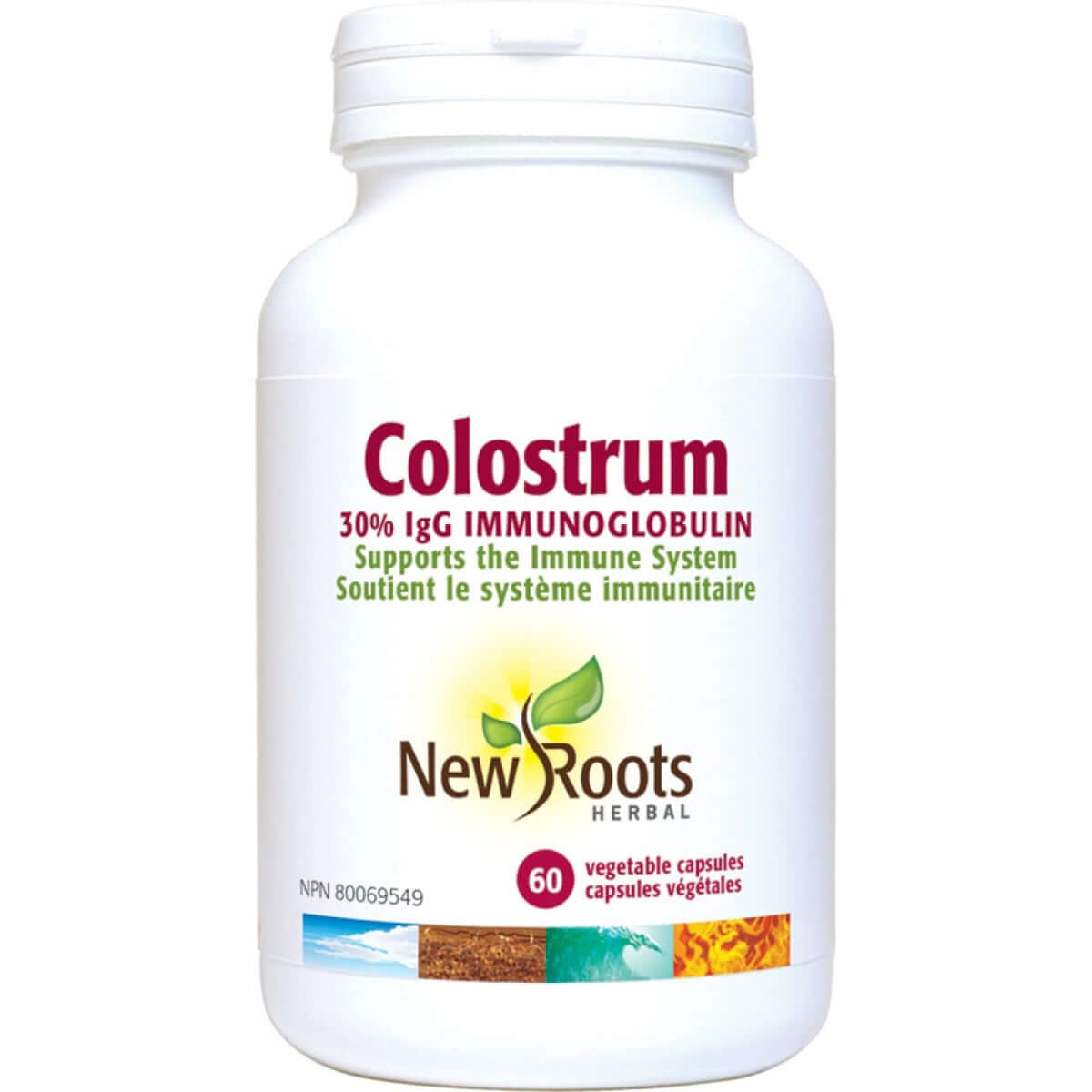 Buy Colostrum - 60 vegetable capsules UK New Roots Herbal