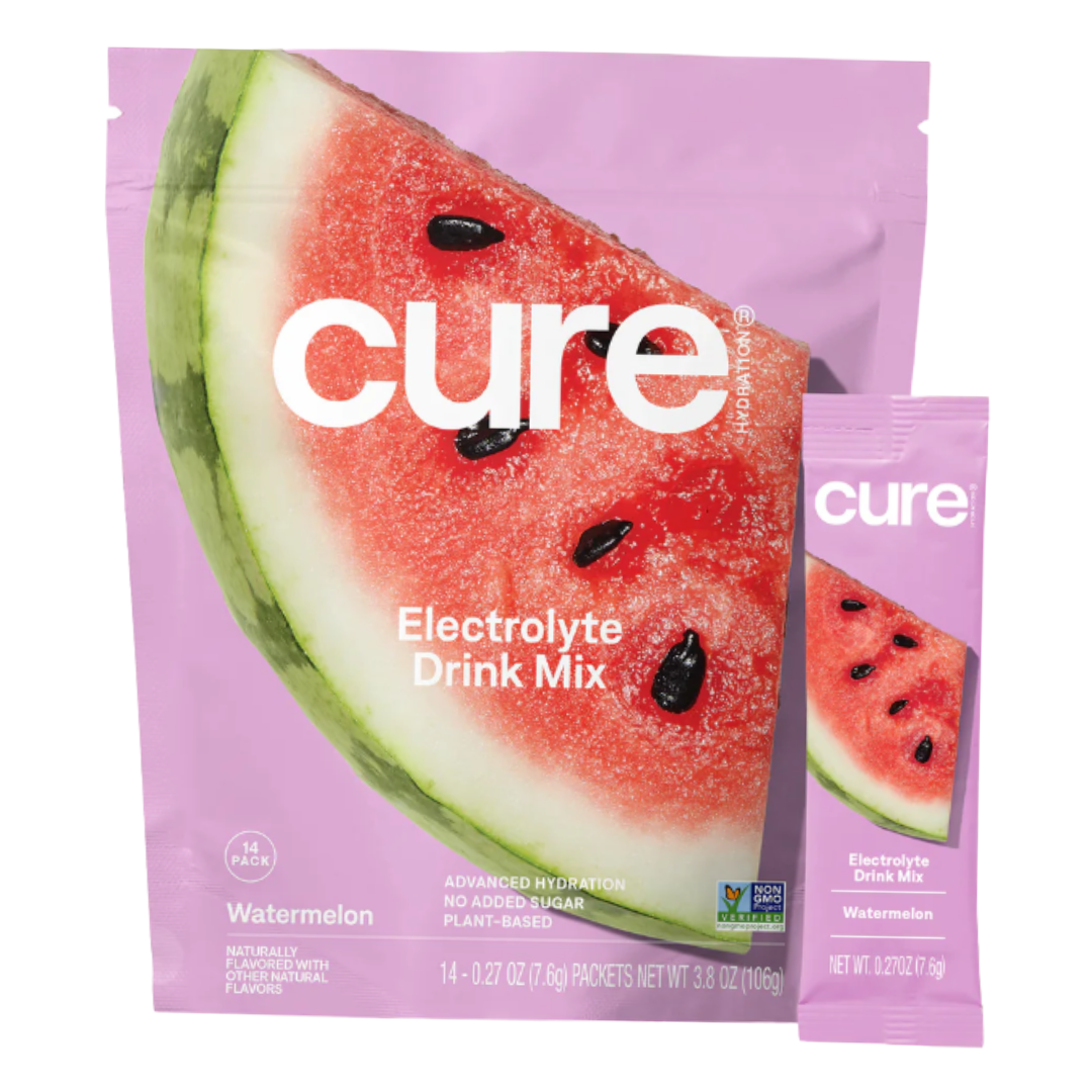 Cure Electrolytes - Watermelon Flavour - 14 Sachets - Fast UK Shipping 