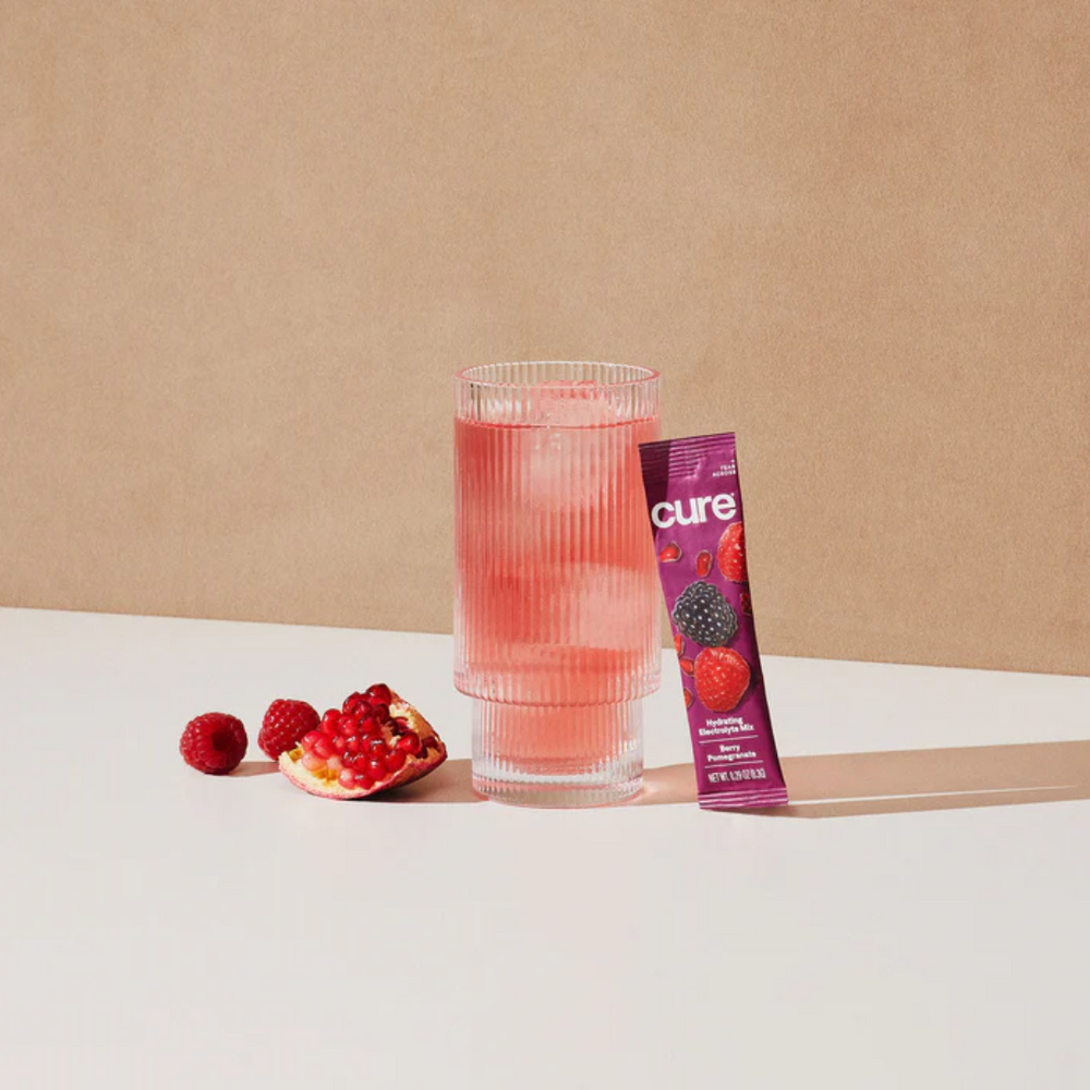 Cure Hydration Electrolyte Drink Mix - Berry Pomegranate (14 Sachets)
