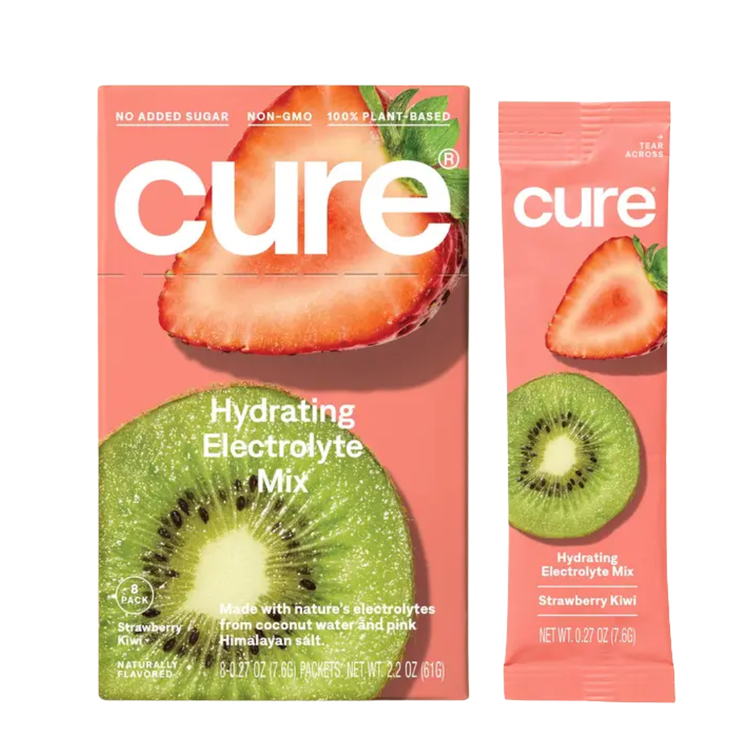Cure Hydration | Electrolyte Drink Mix | Strawberry Kiwi (8 sachets ...