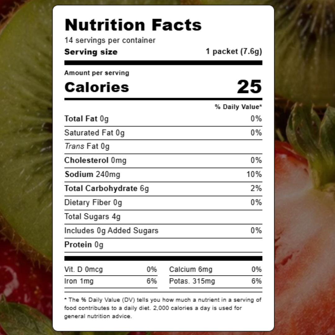 Cure Hydration Electrolytes | Strawberry Kiwi | 14 Sachets | UK