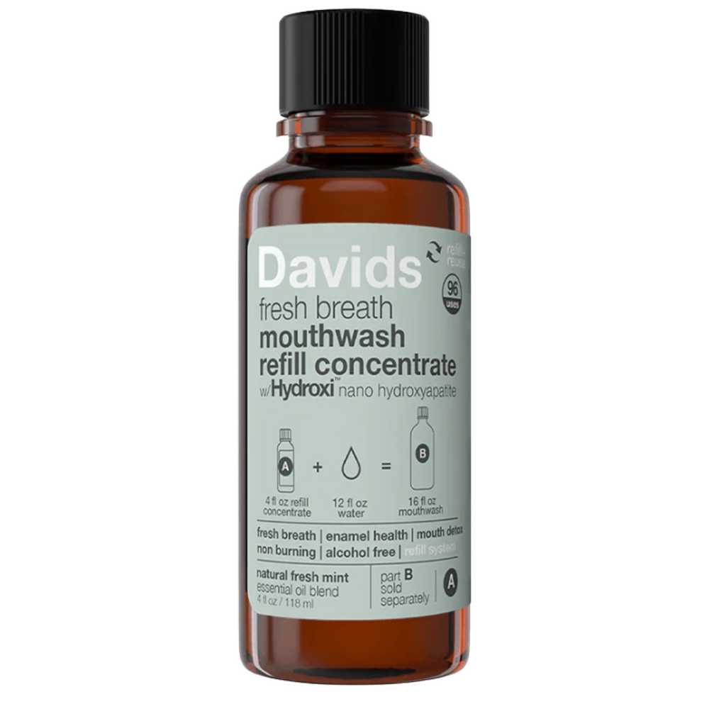 Davids Hydroxi™ Fresh Breath Mouthwash Concentrate refill  – Natural Fresh Mint - Proactive Healthcare UK 