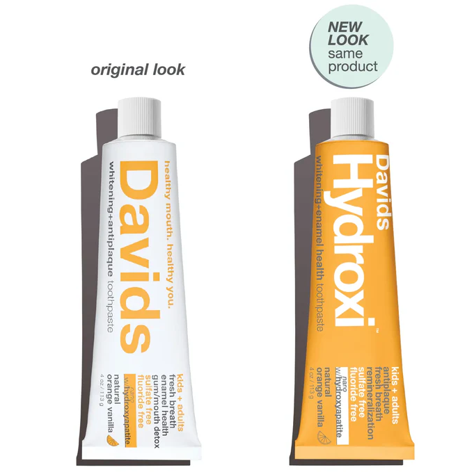 Davids Hydroxi kids & adults | nano-hydroxyapatite toothpaste | orange vanilla