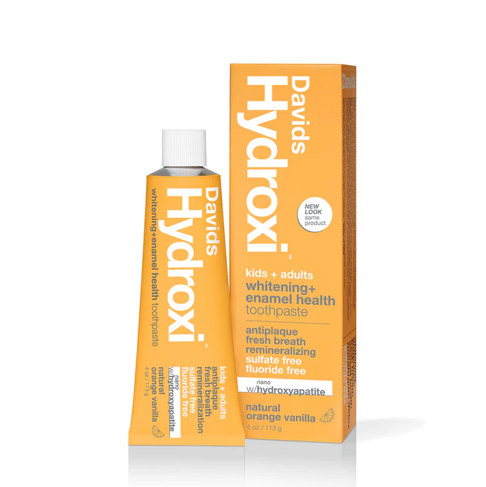 Davids Hydroxi kids & adults | nano-hydroxyapatite toothpaste | orange vanilla