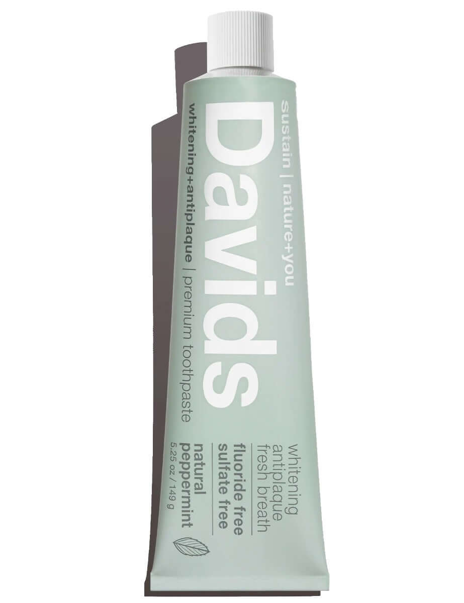 Buy Davids Premium Toothpaste | Whitening + Antiplaque Peppermint UK