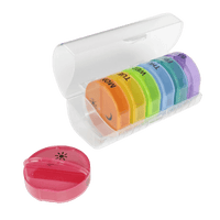 Buy Ezy Dose Weekly 2x/Day Circular Pill Planner, Rainbow UK
