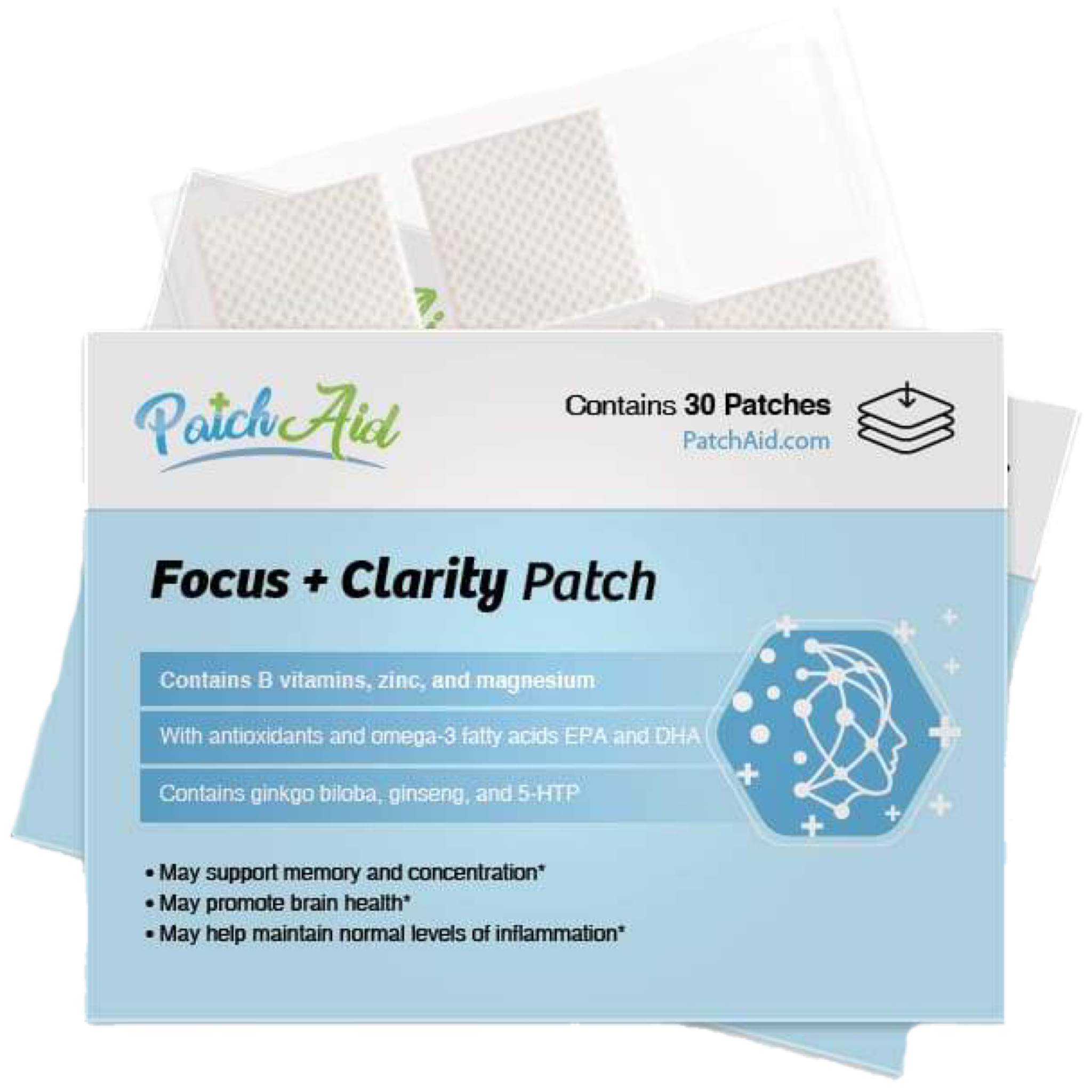 Buy Patch Aid Focus & Clarity Topical Patch – 30 Daily Patches UK