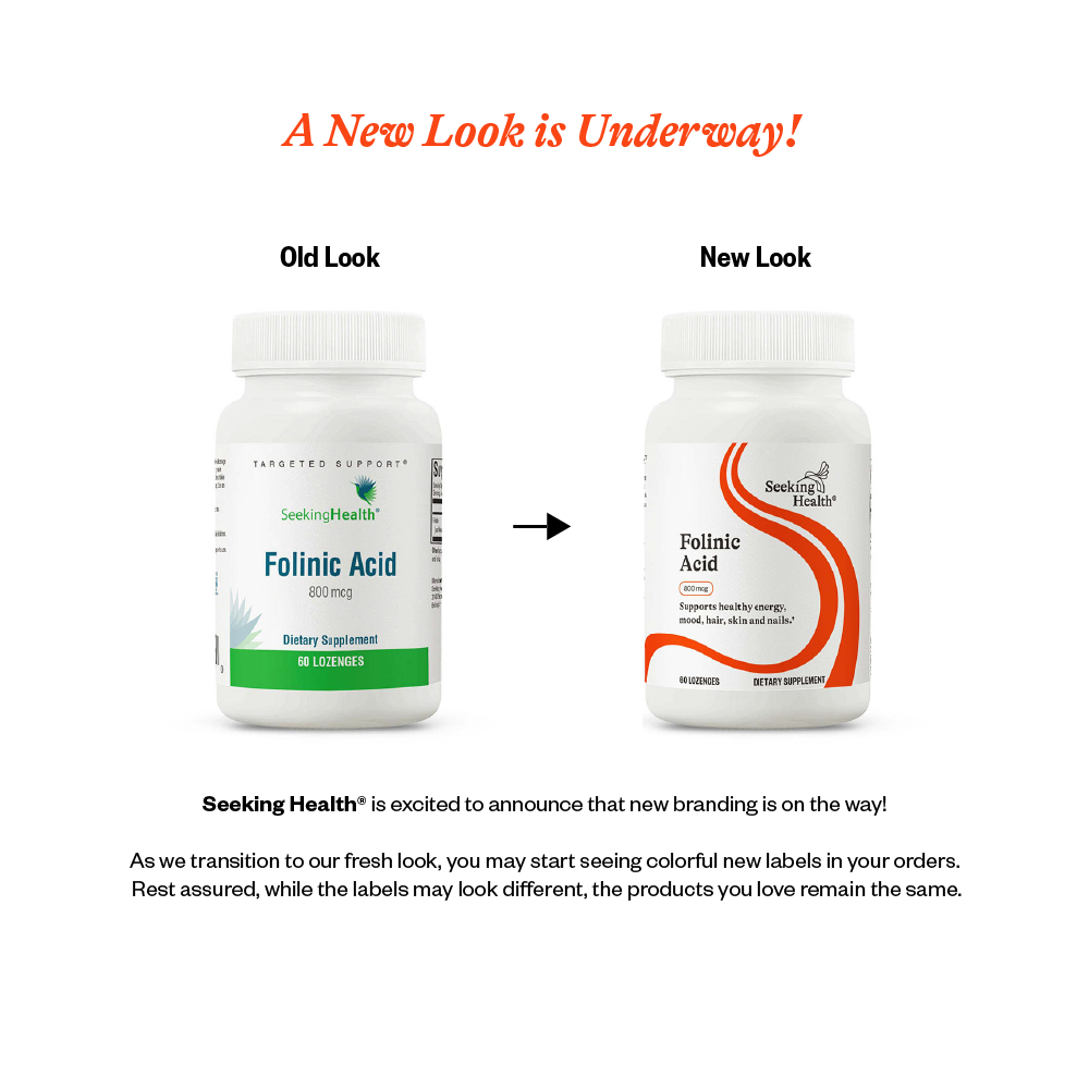 Buy Folinic Acid Lozenges | 60 | 800mcg| Seeking Health UK