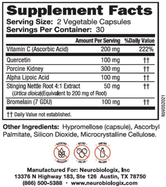 Buy GI Hist Support | 60 Capsules | Neurobiologix UK