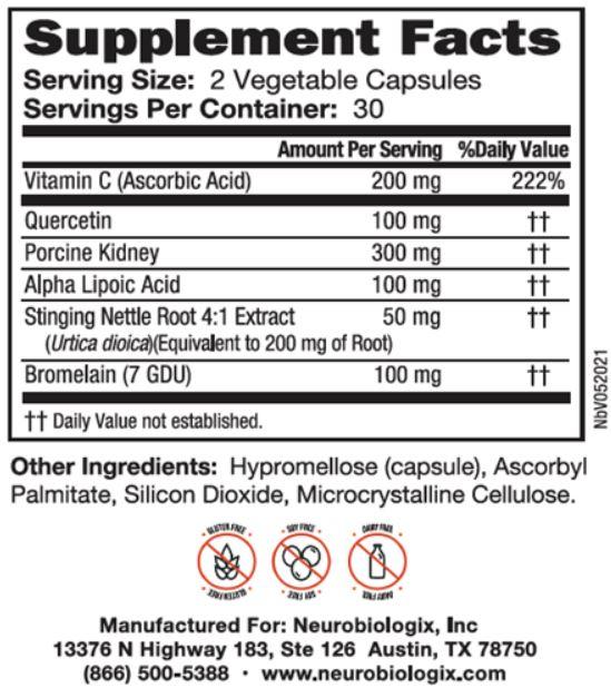 Buy GI Hist Support | 60 Capsules | Neurobiologix UK