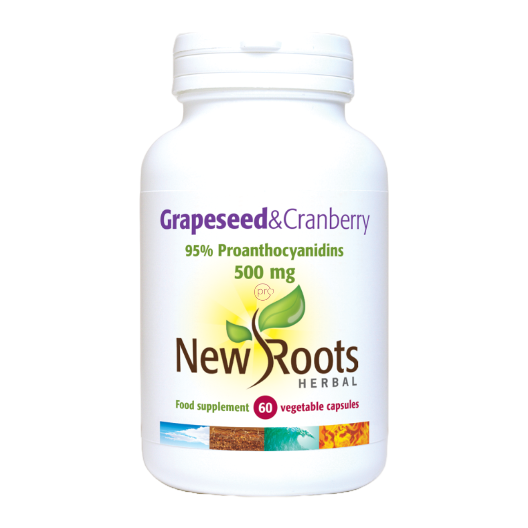 Buy Grapeseed & Cranberry 60 Capsules UK | New Roots Herbal