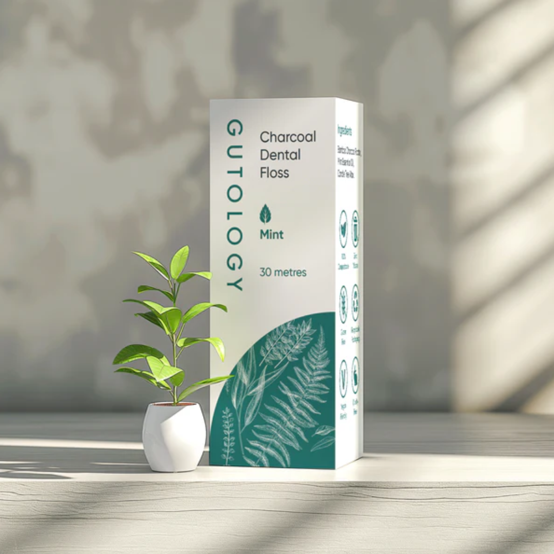 Gutology Charcoal Dental Floss Mint 