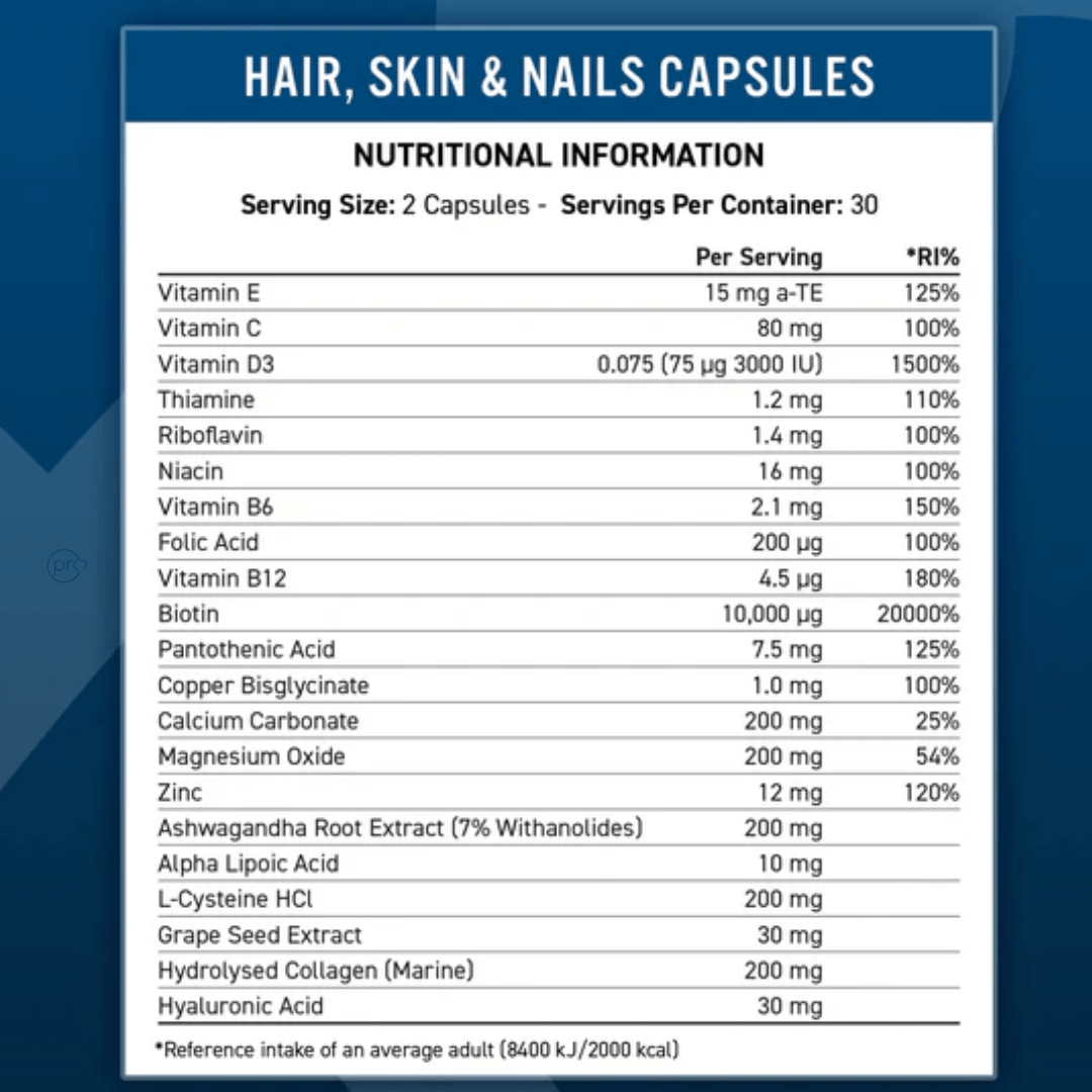 Buy Hair Skin and Nails Collagen - 60 Capsules UK