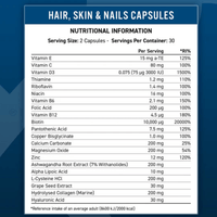 Buy Hair Skin and Nails Collagen - 60 Capsules UK