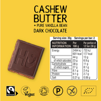 Hu Cashew Butter + Pure Vanilla Bean Dark Chocolate - Organic, Vegan & Deliciously Creamy