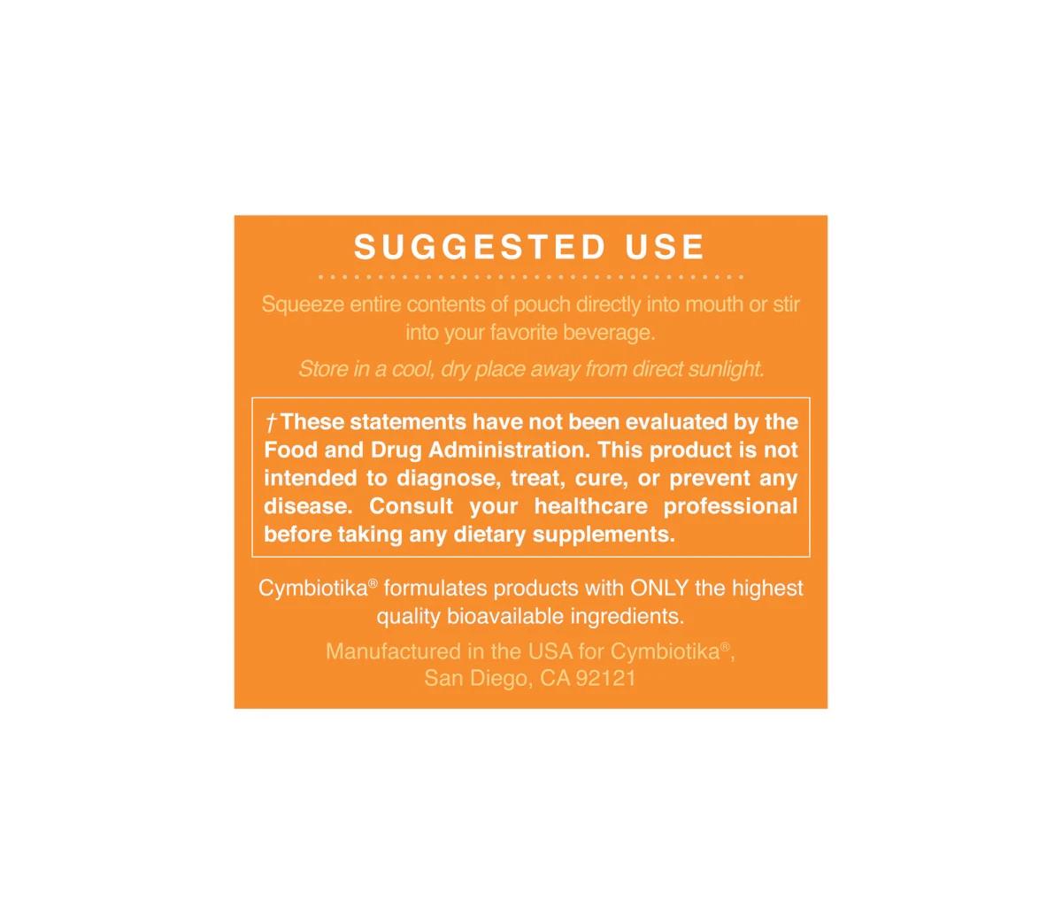Buy Liposomal Vitamin C | 30 Pouches | Cymbiotika UK