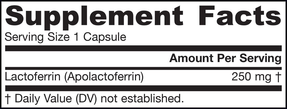 Buy Lactoferrin | 250mg | 60 Capsules UK