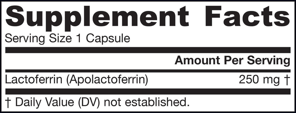 Buy Lactoferrin | 250mg | 30 Capsules UK
