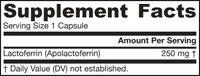 Buy Lactoferrin | 250mg | 30 Capsules UK