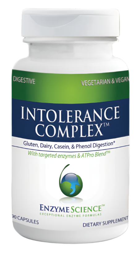 Buy Enzyme Science - Intolerance Complex, Gluten, Dairy, Casein, and Phenol Digestive Enzyme Formula, UK