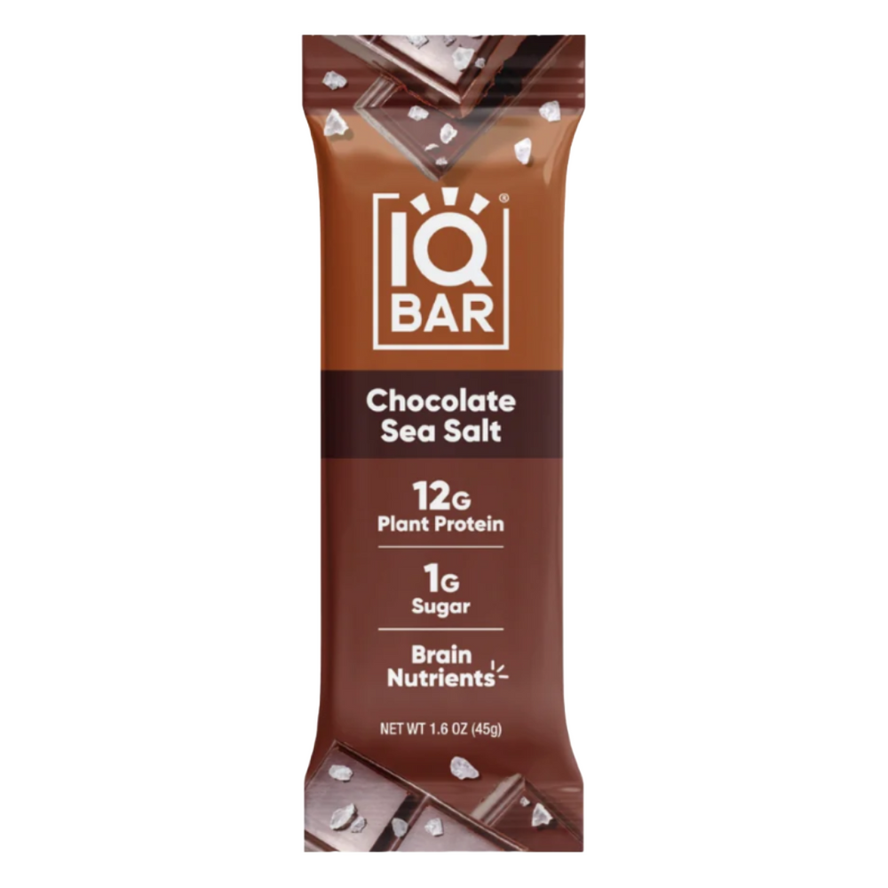 Chocolate Sea Salt - single plant protein bar - IQBAR