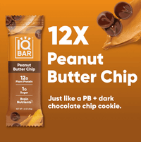 Buy Peanut Butter Chip Protein Bars | IQBAR | 12 Bars UK