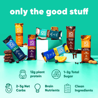 Buy 7 Bar sampler variety box | Plant Protein bars | IQBAR UK