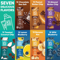 Buy 7 Bar sampler variety box | Plant Protein bars | IQBAR UK
