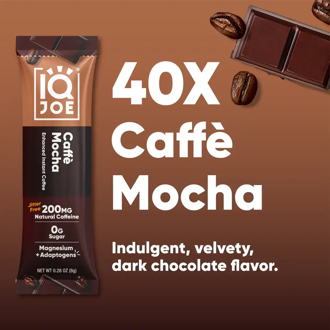 Buy IQJOE Caffè Mocha | 40 Coffee sachets UK