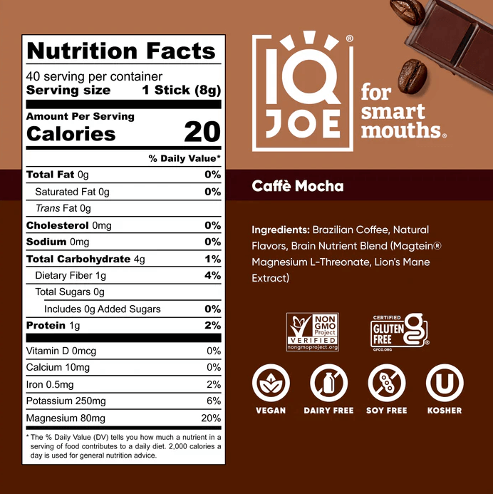 Buy IQJOE Caffè Mocha | 40 Coffee sachets UK