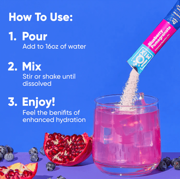Buy IQMIX Blueberry Pomegranate | 20 Electrolyte Hydration Sachets UK