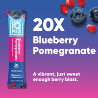 Buy IQMIX Blueberry Pomegranate | 20 Electrolyte Hydration Sachets UK