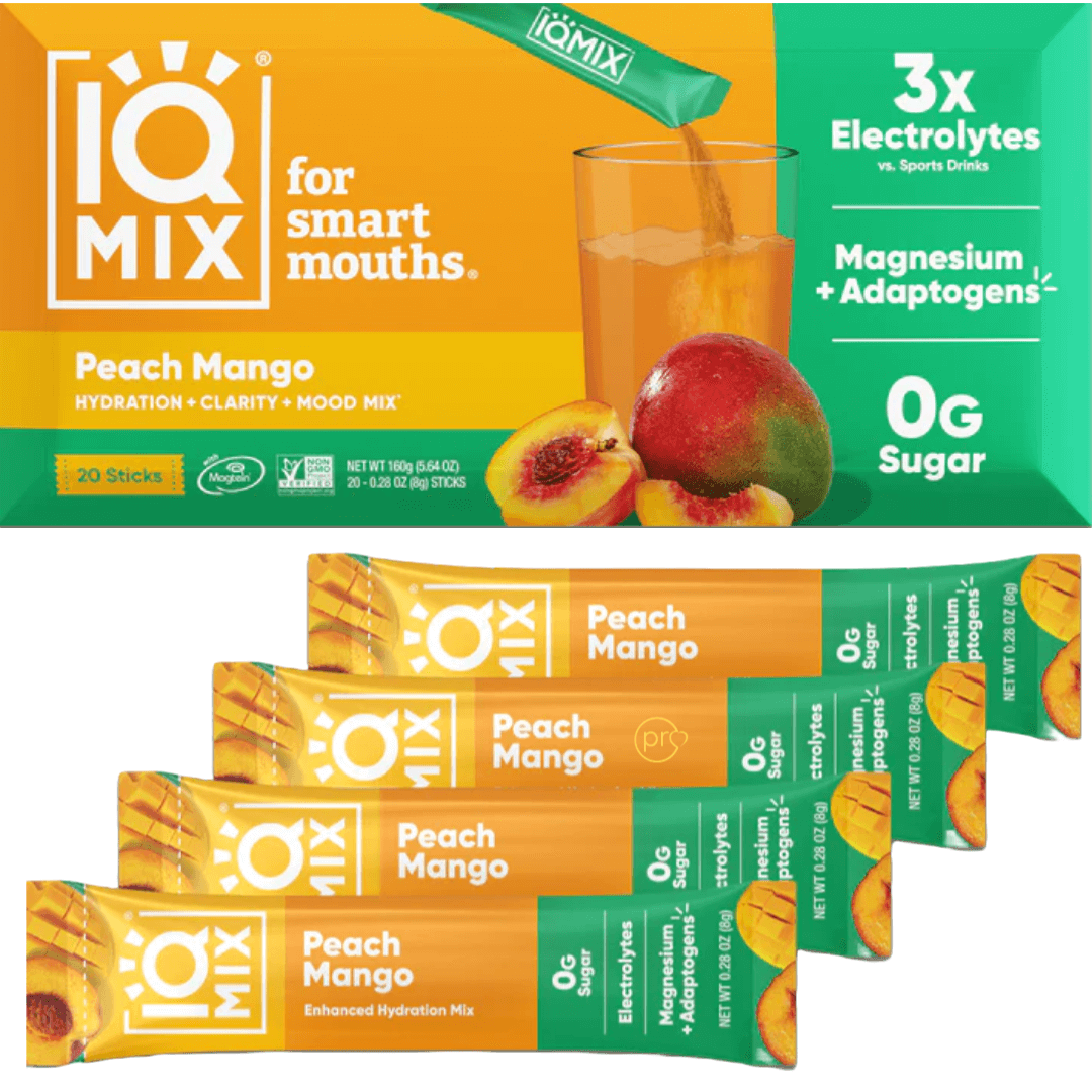 Buy IQMIX Peach Mango | 20 x Electrolyte Hydration Sachets UK