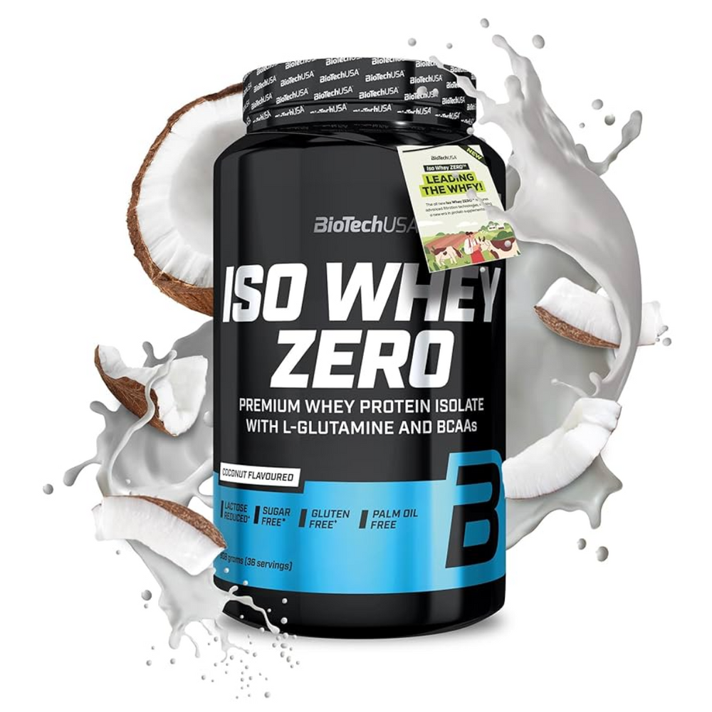 Iso Whey Zero Protein | 908g | Coconut | BioTech USA | Fast UK Shipping