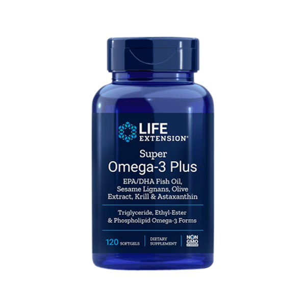 Buy Super Omega-3 Plus EPA/DHA with Sesame Lignans, Olive Extract, Krill & Astaxanthin UK